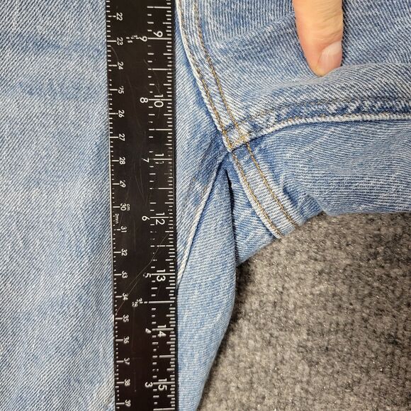 J CREW 9" Billie Demi Boot Crop Medium Wash Distressed Denim Blue Jeans SIZE 30 - Picture 14 of 15